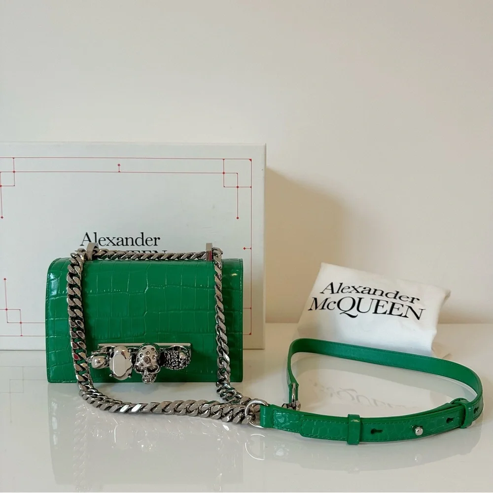 Alexander McQueen Jewelled Satchel Mini Shoulder Bag - Picture 5 of 15